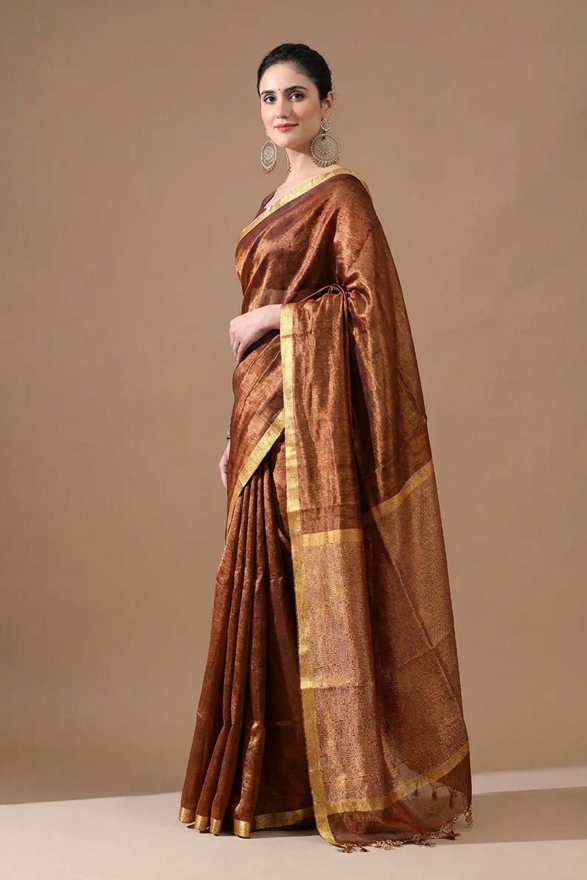 linen saree