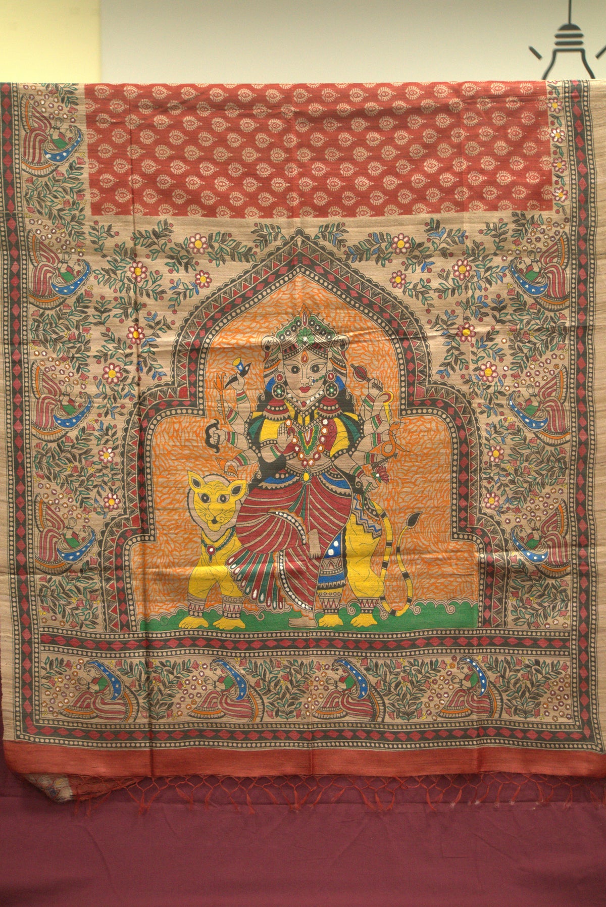 Madhubani Handcrafted HandPainted Saree