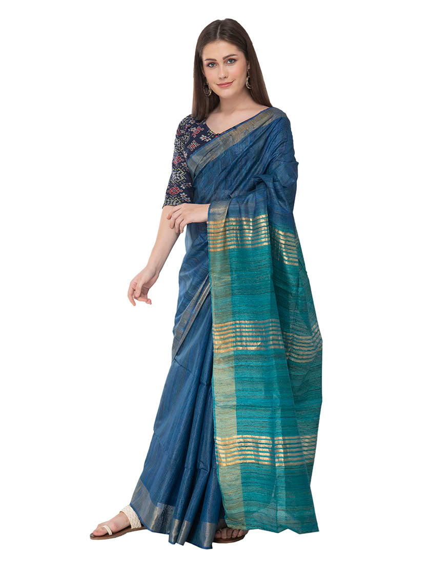 High Quality Silk Traditional Tussar Giccha Silk Saree