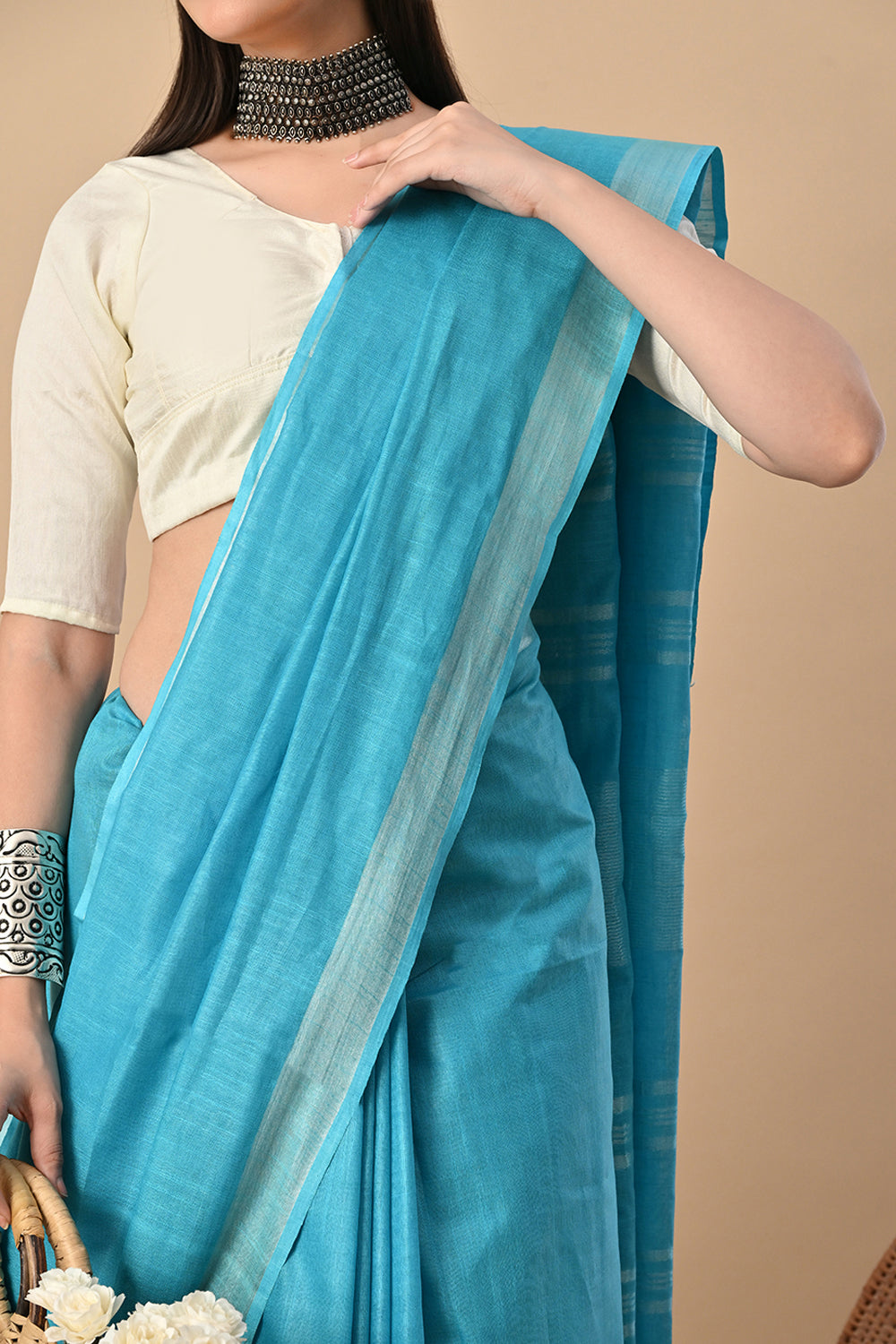 Neel Tara – Sky-Kissed Elegance in Handwoven Cotton