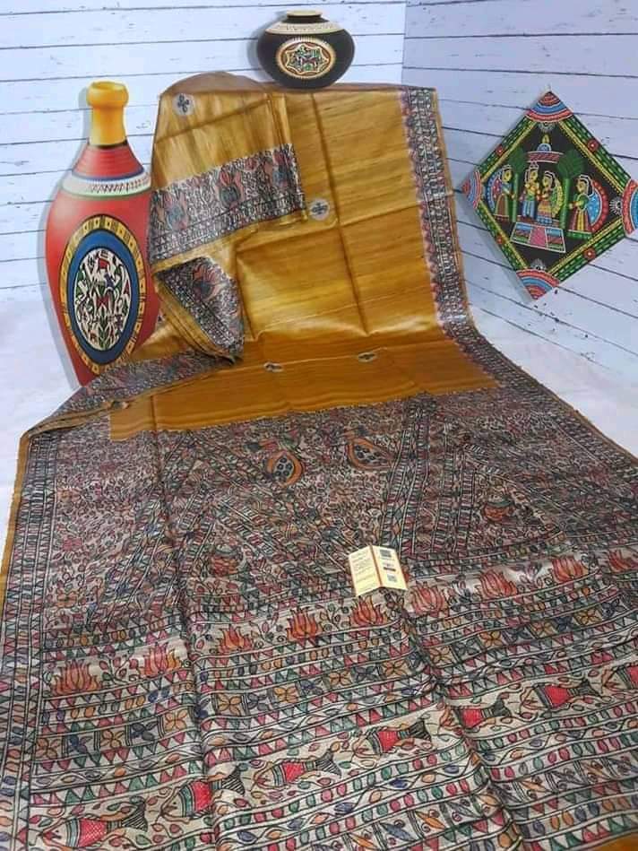 Madhubani Hand Painted Sarees