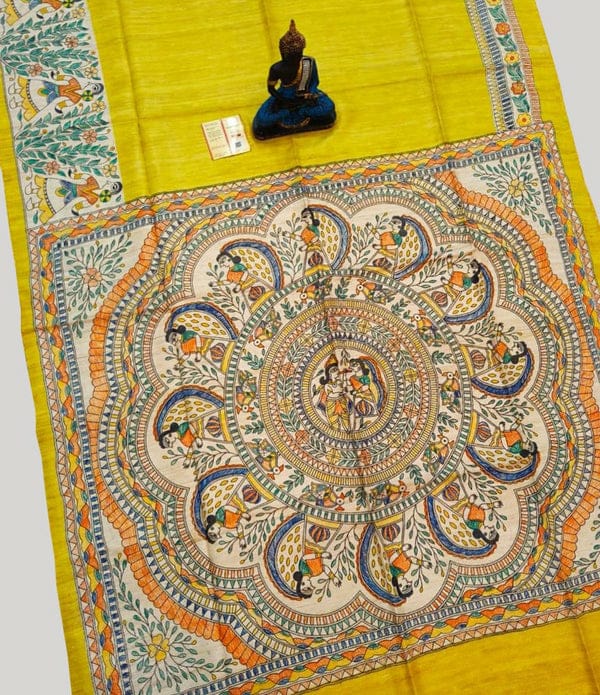 Madhubani Hand Painted Sarees