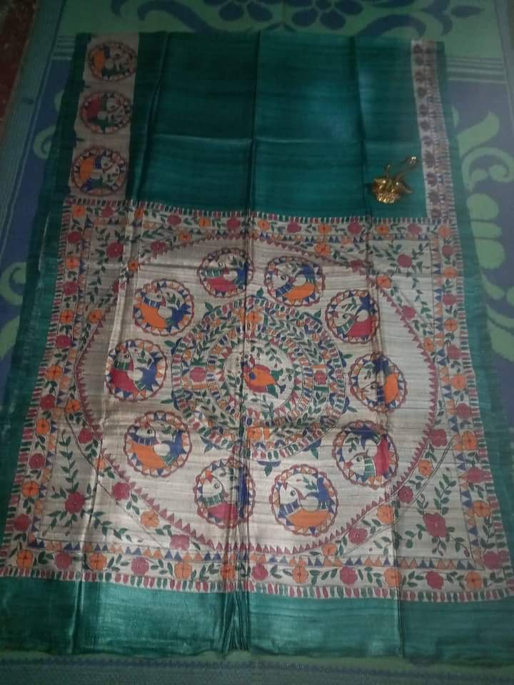 Madhubani Hand Painted Sarees