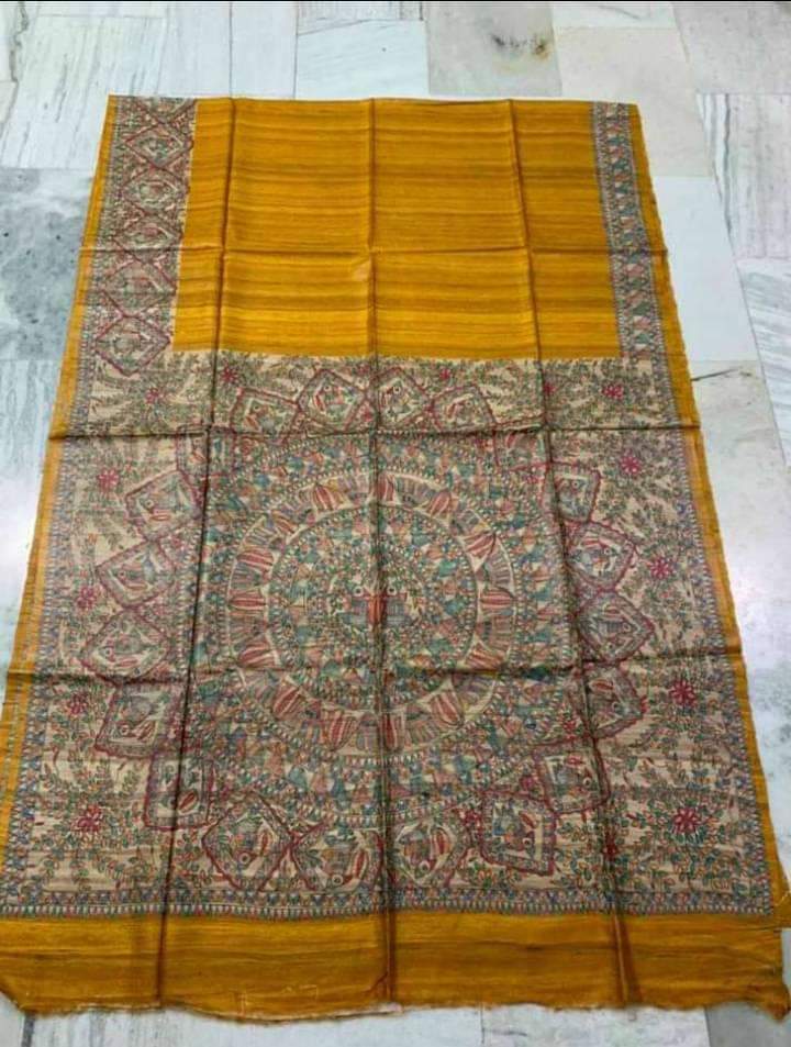 Madhubani Hand Painted Sarees
