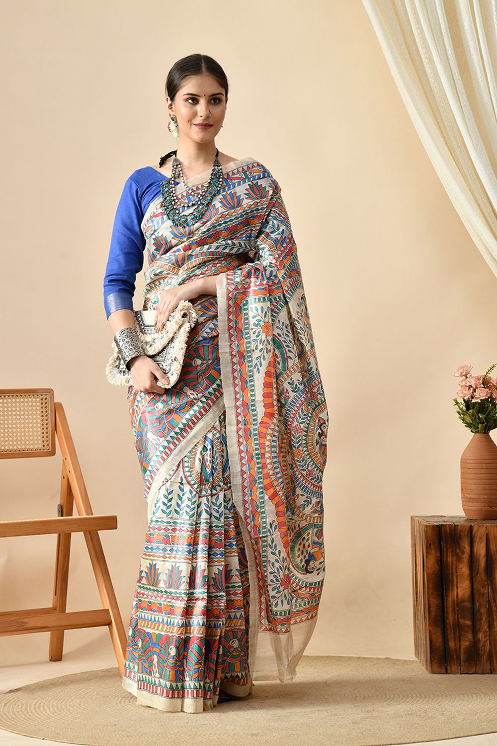 Embrace Your Regal Side: Why a Madhubani Saree is Invaluable for Your Closet and Occasions