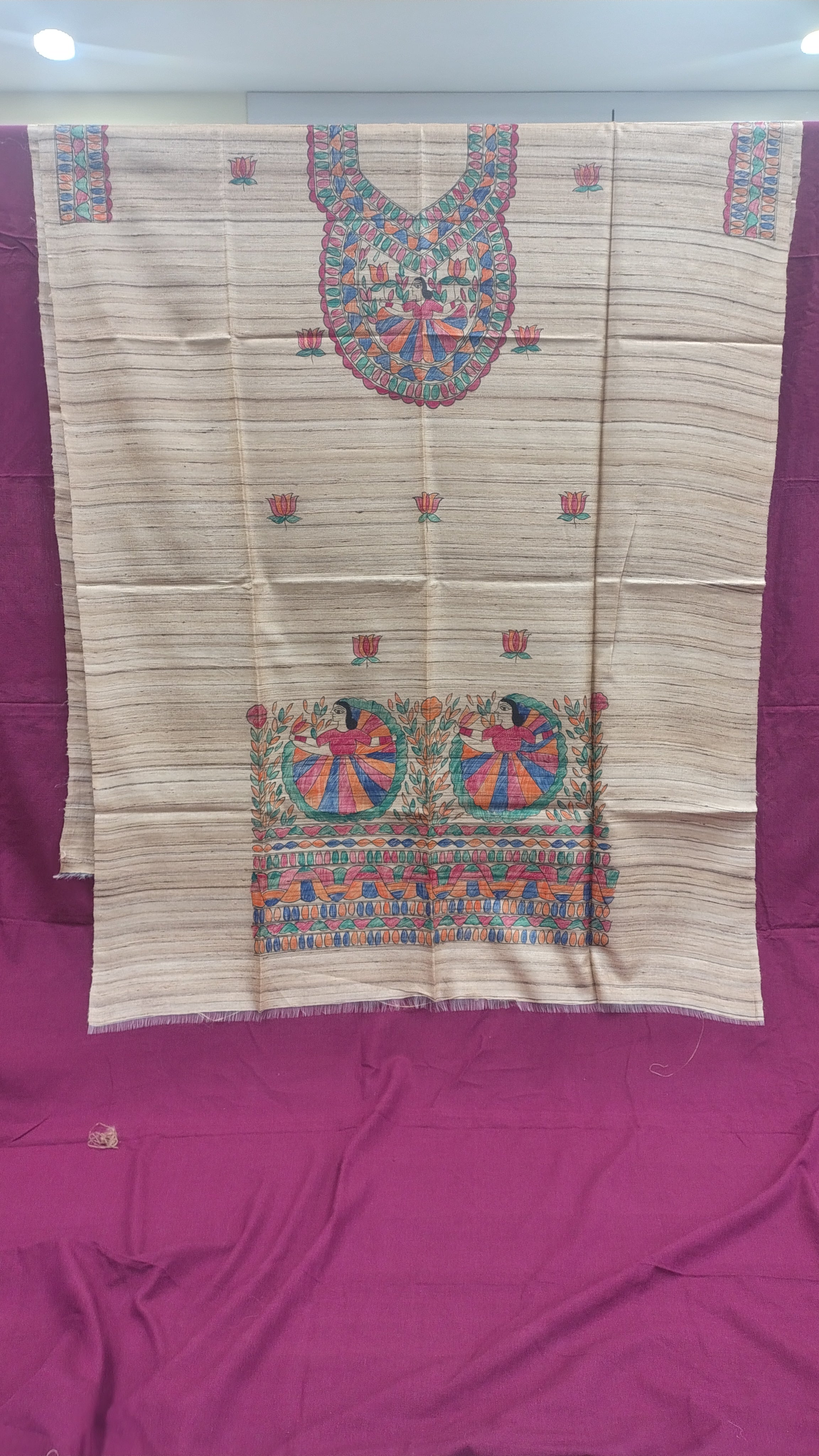 Handcrafted Madhubani suit