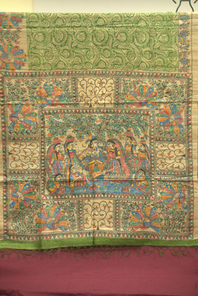 Madhubani Handcrafted HandPainted Saree