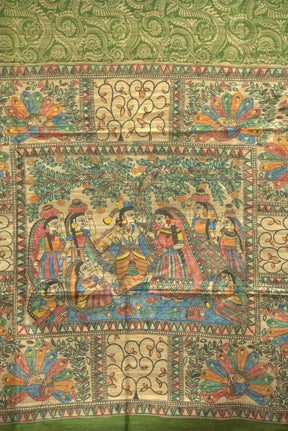 Madhubani Handcrafted HandPainted Saree