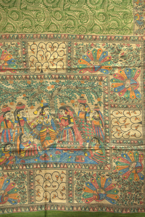 Madhubani Handcrafted HandPainted Saree