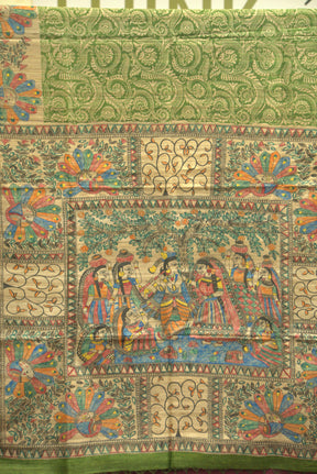 Madhubani Handcrafted HandPainted Saree