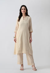 Ivory Weave Kurta Set