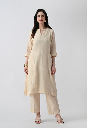 Ivory Weave Kurta Set