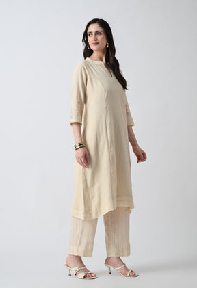 Ivory Weave Kurta Set