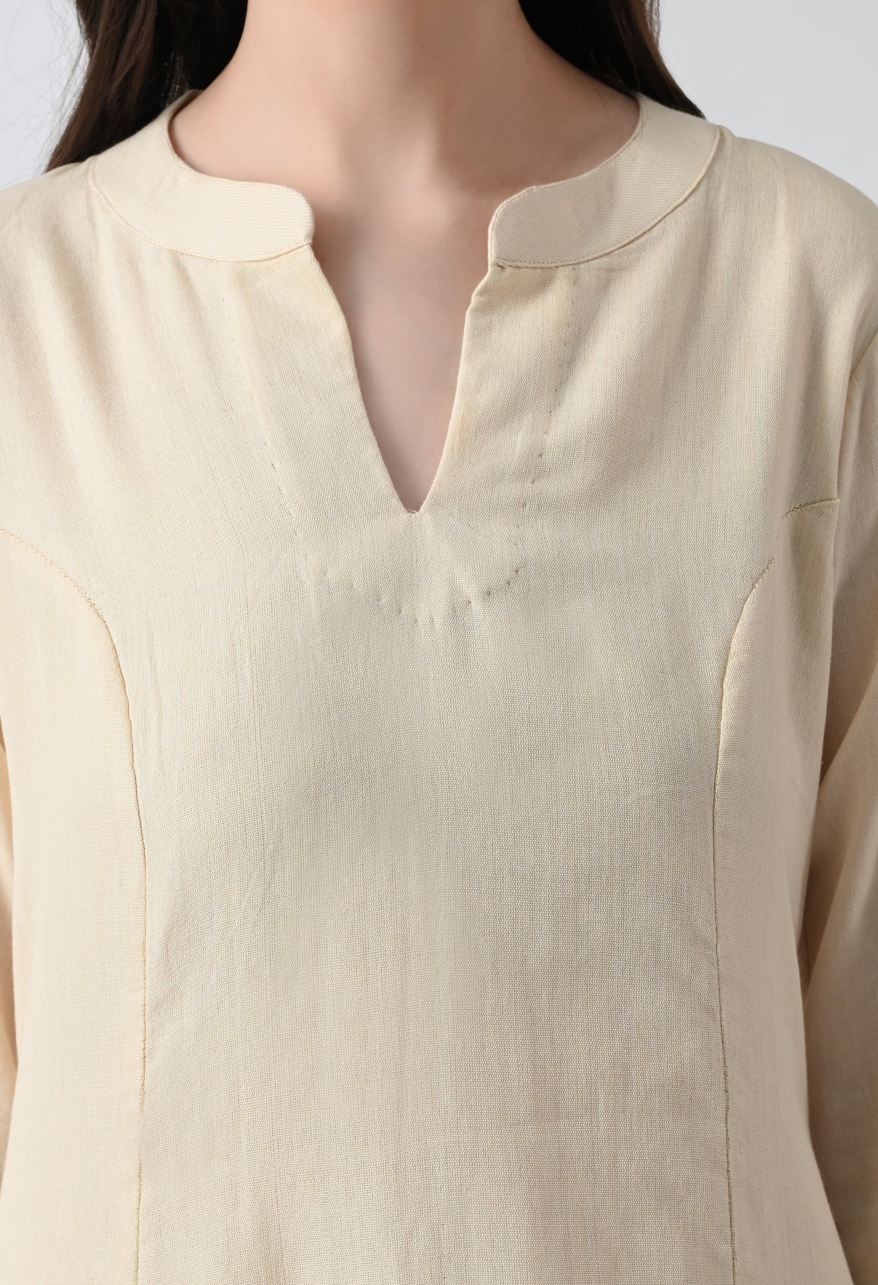 Ivory Weave Kurta Set