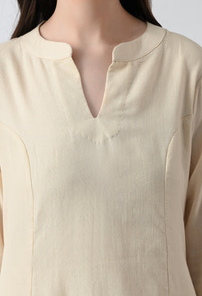 Ivory Weave Kurta Set
