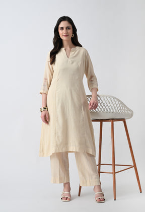 Ivory Weave Kurta Set