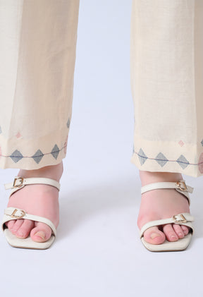 Corporate Ivory Handloom Co-ord Set