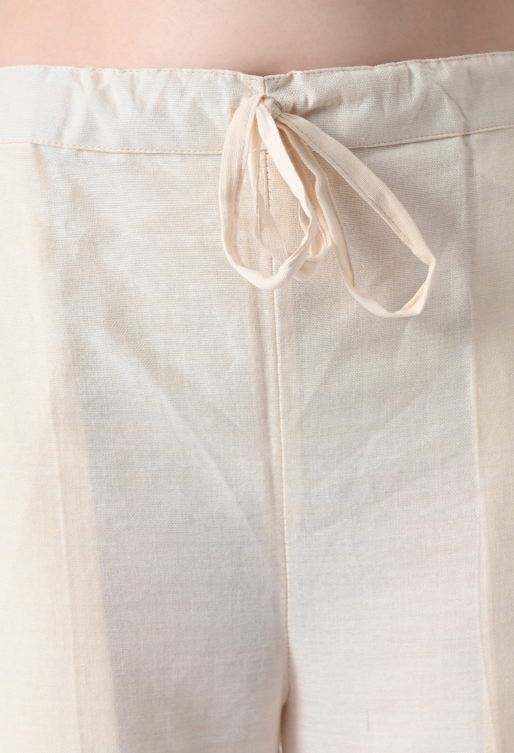 Corporate Ivory Handloom Co-ord Set