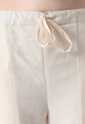 Corporate Ivory Handloom Co-ord Set