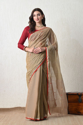 Sutrangini Saree- Natural dyed saree - Dhanshree