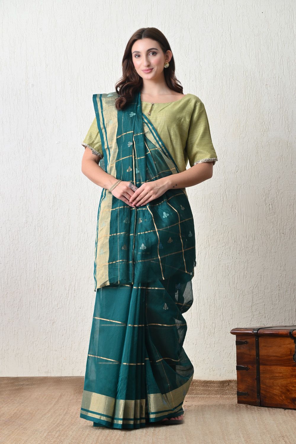 Sutrangini Saree- Hariyali