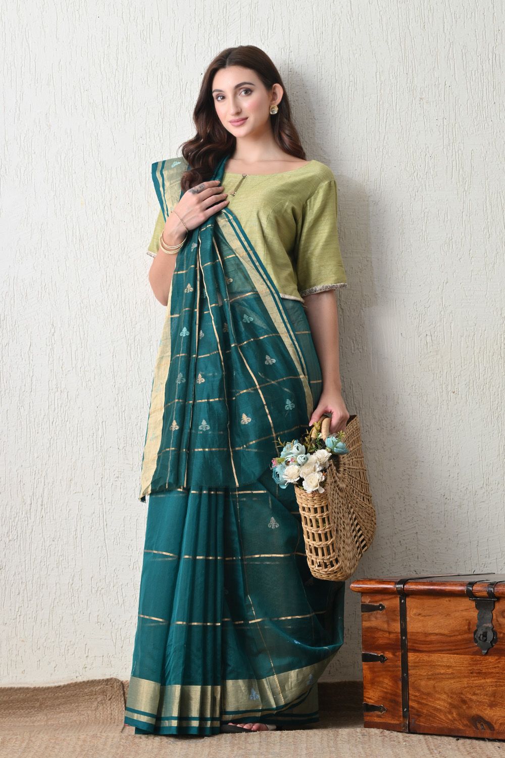 Sutrangini Saree- Hariyali