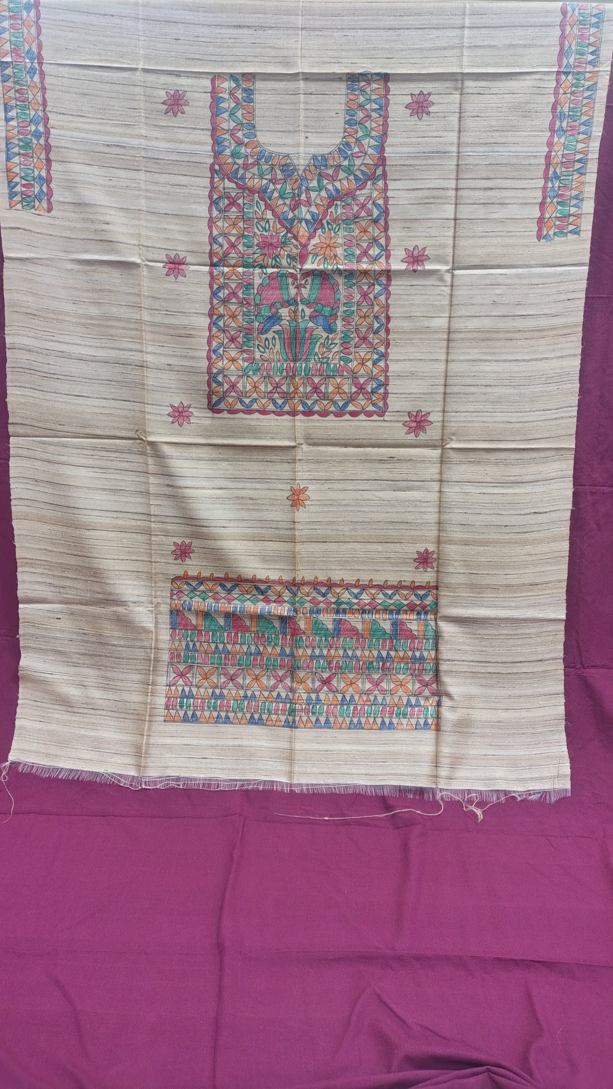 Handcrafted Madhubani suit