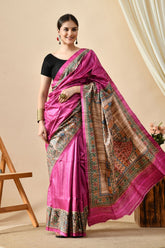 Eco-friendly handwoven pure tussar silk saree of 6.5 mtr. length, perfect for dry clean keeping the quality intact