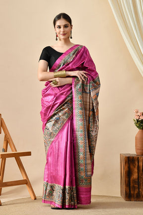 Eco-friendly handwoven pure tussar silk saree of 6.5 mtr. length, perfect for dry clean keeping the quality intact