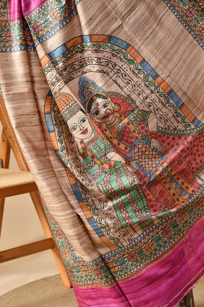 Eco-friendly handwoven pure tussar silk saree of 6.5 mtr. length, perfect for dry clean keeping the quality intact