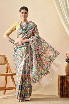 Handwoven pure Tussar Silk saree, 6.5 mtr in length, eco-friendly, recommended dry clean, perfect to buy online