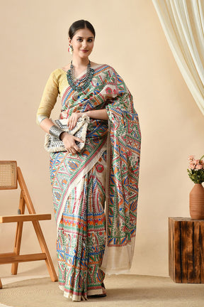 Handwoven pure Tussar Silk saree, 6.5 mtr in length, eco-friendly, recommended dry clean, perfect to buy online