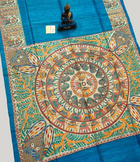 Madhubani Handcrafted HandPainted Saree