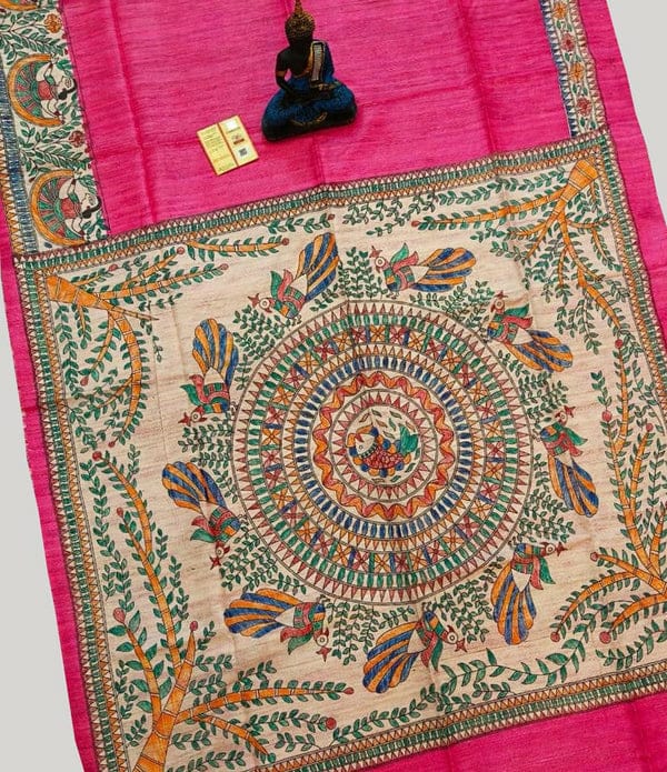 Madhubani Hand Painted Sarees