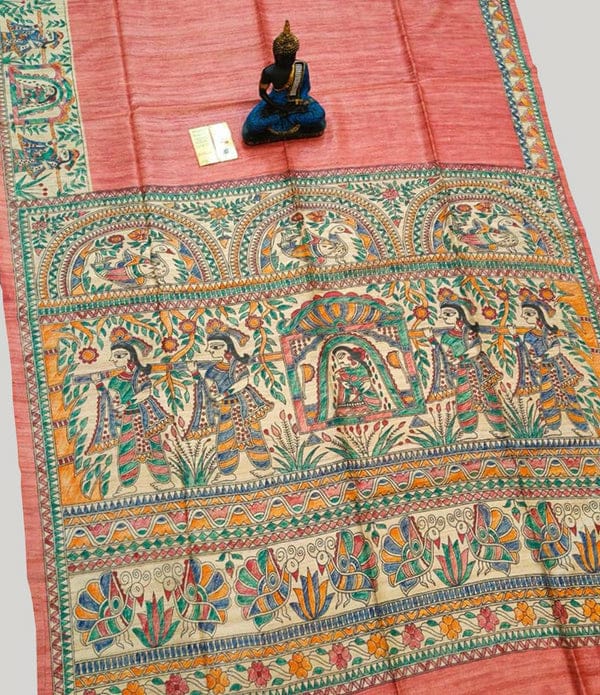 Madhubani Hand Painted Sarees