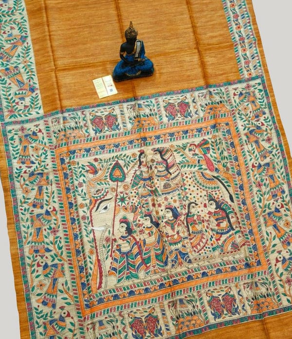 Madhubani Hand Painted Sarees