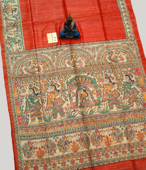 Madhubani Hand Painted Sarees