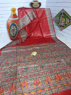 Madhubani Hand Painted Sarees