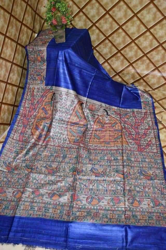 Madhubani Hand Painted Sarees
