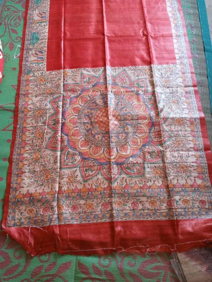 Madhubani Hand Painted Sarees
