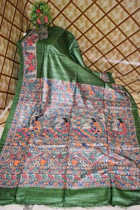 Madhubani Hand Painted Sarees