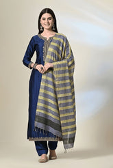 Handloom tussar silk stole