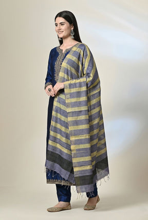 Handloom tussar silk stole