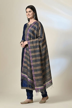 Handloom tussar silk stole
