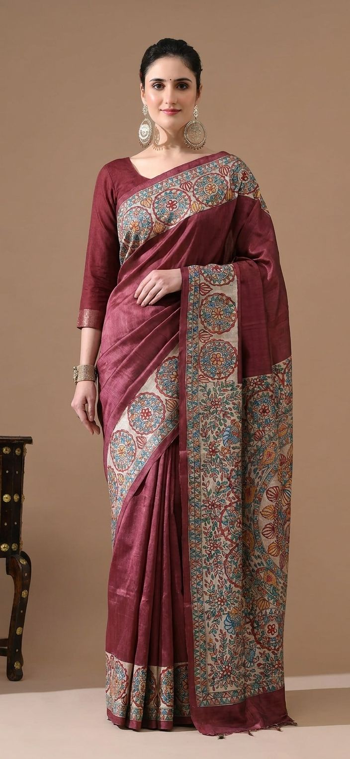 Elegant Madhubani Saree