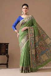 Madhubani Handcrafted HandPainted Saree