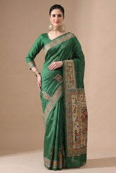 Madhubani Handcrafted HandPainted Saree