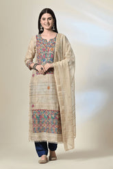 Handcrafted Madhubani suit